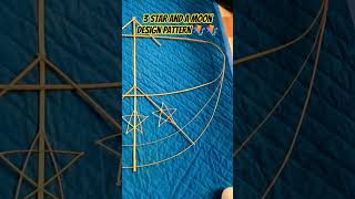 KITE design pattern, 3-star and a Moon, #shorts #kitedesign #kiteart #kiteseason #yankite #kalitar