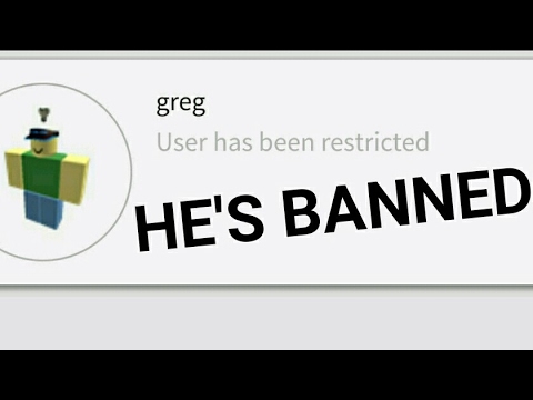Greg Got Banned In Roblox Youtube
