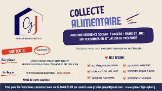 Collecte alimentaire - Résidence sociale de 100 personnes en situation de précarité