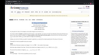 1618D-Array and Operations||Codeforces Round #760 (Div. 3)||Math||Greedy