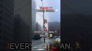 ⛈🏃♀️🤯 #onstorm #winter #weather #toronto #news #canada #viral #shorts #youtube #fyp #pov #cold