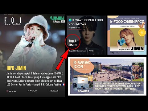 Jimin Wins BIG Huge LED Ads In Paris K Culture Festival Appearance