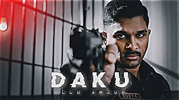 DAKU - ALLU ARJUN EDIT || Allu Arjun Status || Daku Song Edit ||