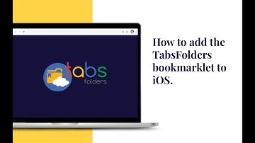 How to add the TabsFolders bookmarklet to iOS