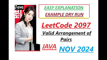 Valid Arrangement of Pairs | Leetcode 2097 | Eulerian Path | Graphs | Java Code | Developer Coder