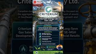 Criterium Energy Signs Binding Long-Term Gas Sales Agreement Advances SE-MGH Development