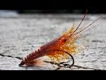 Martin shrimp  simple and realistic fly tying instructions by ruben martin orange version