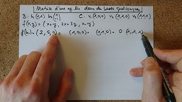 Calcul de la matrice d