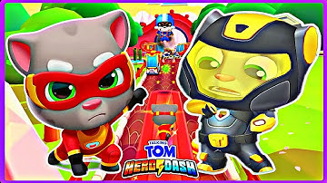 Talking Tom Hero Dash Gameplay Walkthrough Part 1 - Tom The Superhero (ios android)