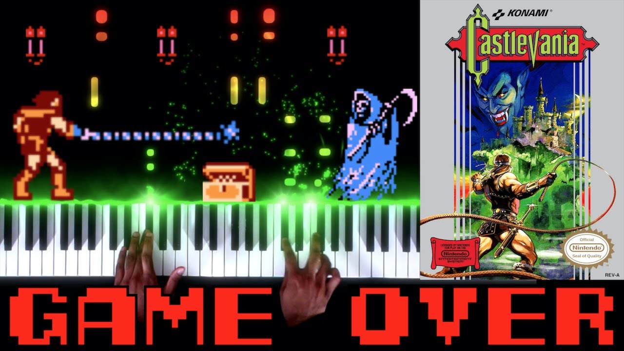 Castlevania (NES) - Game Over - Piano|Synthesia - YouTube