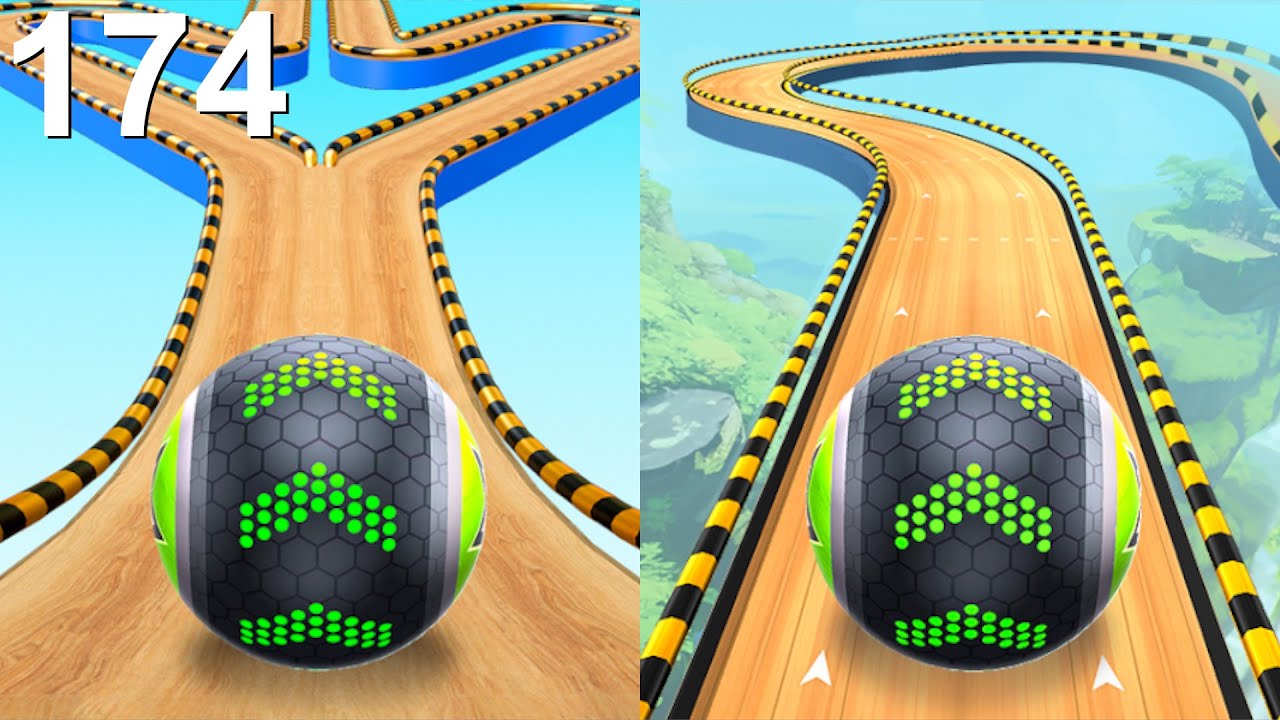 Скоростной забег Going Balls, забавные фейлы на всех уровнях, сложные уровни для Android и iOS 174