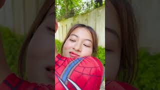 Spider-Man's future-predicting phone discovers the Joker's plot and saves himself #shorts #funny