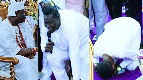 Save Me,Don't Be Angry With Me: Antar Laniyan To Ooni Of Ife As He Prostrates,Lalude Show Himself