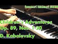 Dmitry Kabalevsky, Children's Adventures - 35 Easy Short Pieces, Op. 89, Nos. 1-20(No editing)