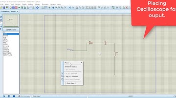 Designing a RLC circuit on Proteus.