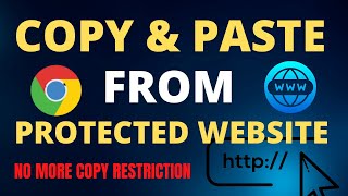 How to copy text from protected website in 2 Minutes (Right click