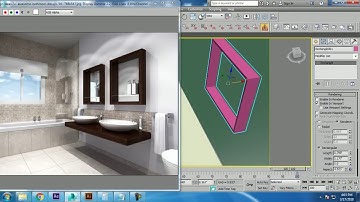 Tutorial on Modeling texturing and lighting a bathroom in 3dsmax using Vray ( Part 1)
