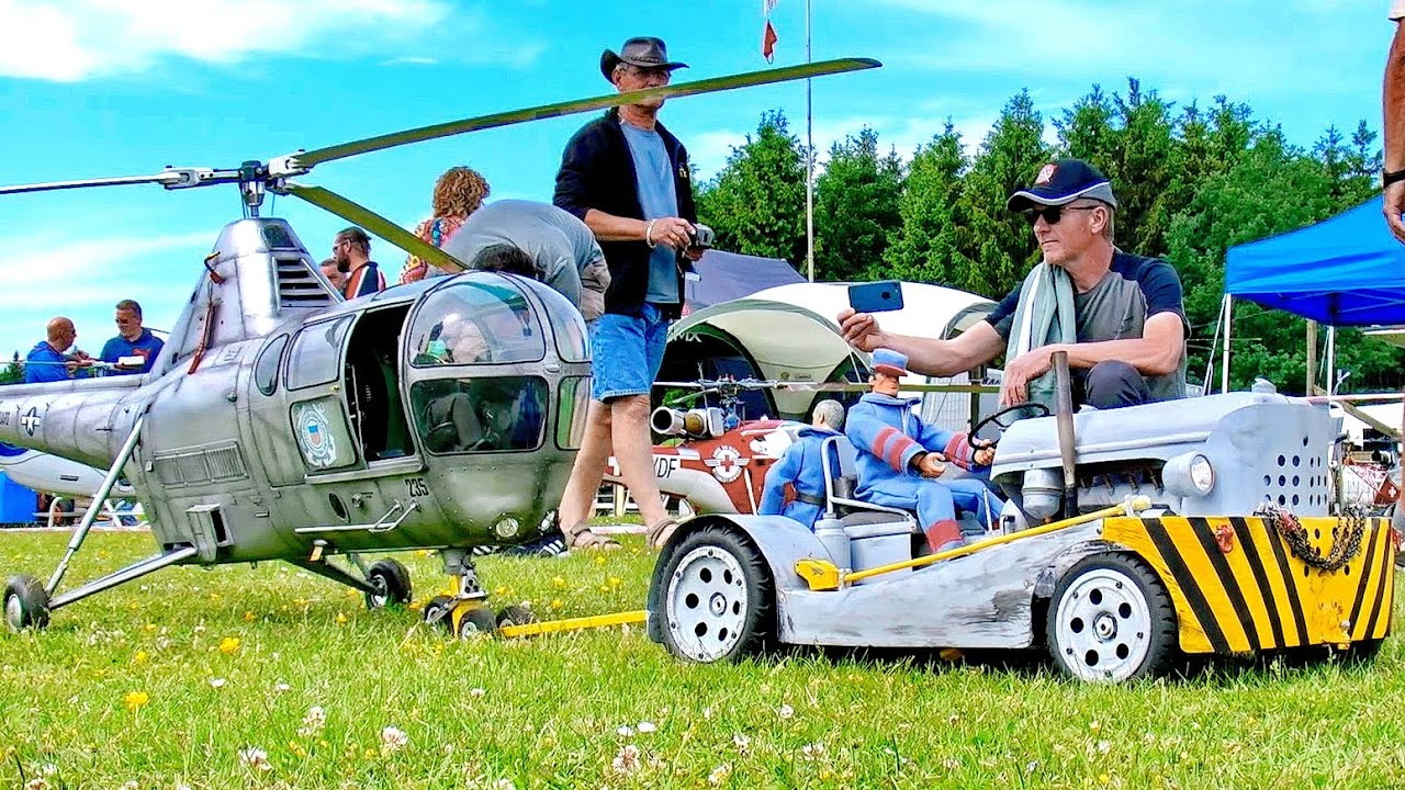 STUNNING !! RC SIKORSKY HO3S-1G SCALE MODEL HELICOPLER WITH COMBUSTION ...