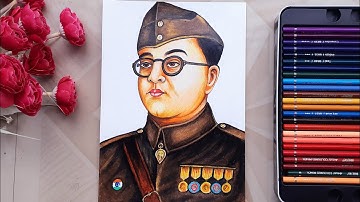 Netaji Subhash Chandra Bose Drawing PART-2, 23rd January Special Drawing