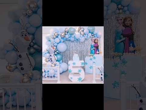 Frozen Theme Birthday Decoration Ideas Frozen Elsa Baby Viral Photoshoot Photography