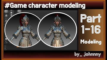 [ Johnnny ] |16/42| 3D Game Character Modeling tutorial | zbrush&3dmax |