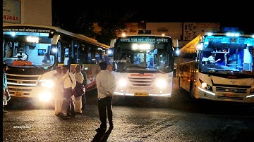 Kolhapur MSRTC Bus Depot Various Shivshahi Buses