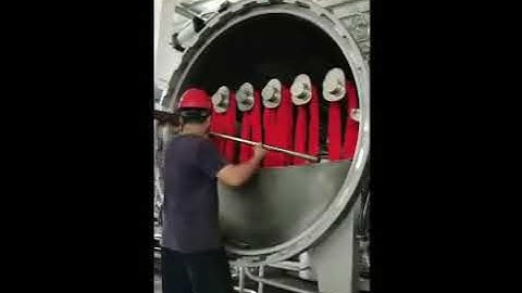 High Pressure Jet Dyeing Machine Whole machine running video  for Cheese Zipper Yarn, Dyeing Vat,