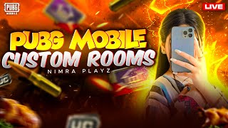 RP & CASH GIVEAWAY CUSTOM ROOM 🐔| UC & RP Rooms | GIVEAWAYS|#LIVE #PUBGMOBILE #NIMRAPLAYZ