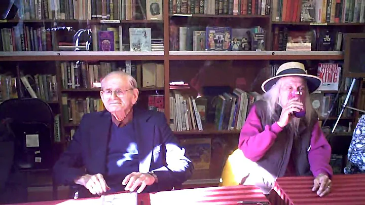 Ray Bradbury Arrives and greets Norman Corwin at Mystery and Imagination Bookstore