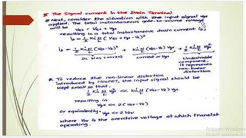 18EC42-Analog Circuits-MODULE1, MOSFET related concepts