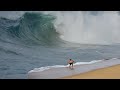 Raw footage  world champion skimboarders try to reach massive waves in mexico