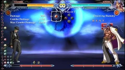 BBCF2 - Hazama Neta Combo 1 (crossup routing)