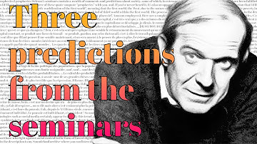 Three predictions from the seminars that became real