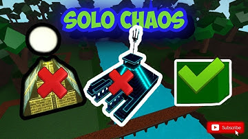 Solo Chaos No Sun Temple or Tomb - Cube Defense - ROBLOX