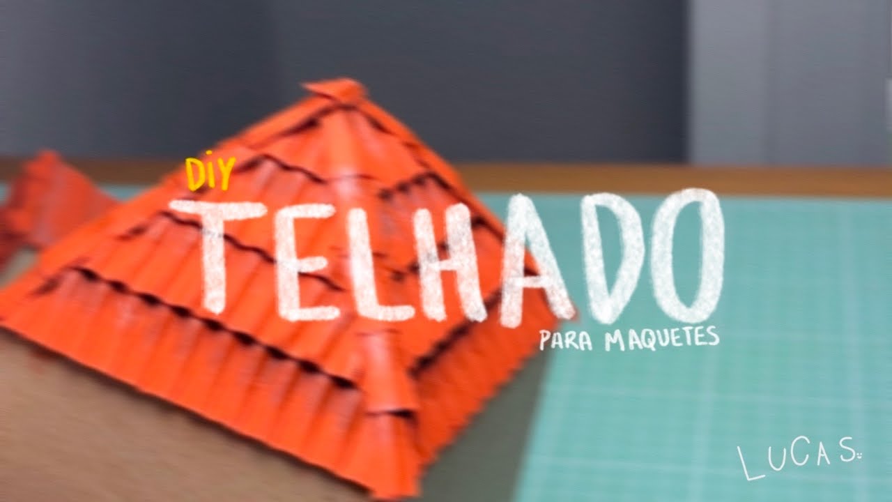 COMO FAZER TELHADO PARA MAQUETE USANDO PAPELÃO | DIY