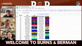 Burns and Berman Episode 91 RB Rankings