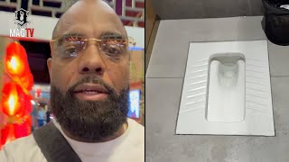 Todd Tucker Reveals Crazy Public Toilet In The Floor During Vacation With Wife Kandi In China! 🚽
