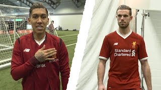 Behind the Scenes | Liverpool stars model the new 2017-18 home kit