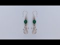 Wire wrapped earrings/diy earrings/easy wire wrapped earrings