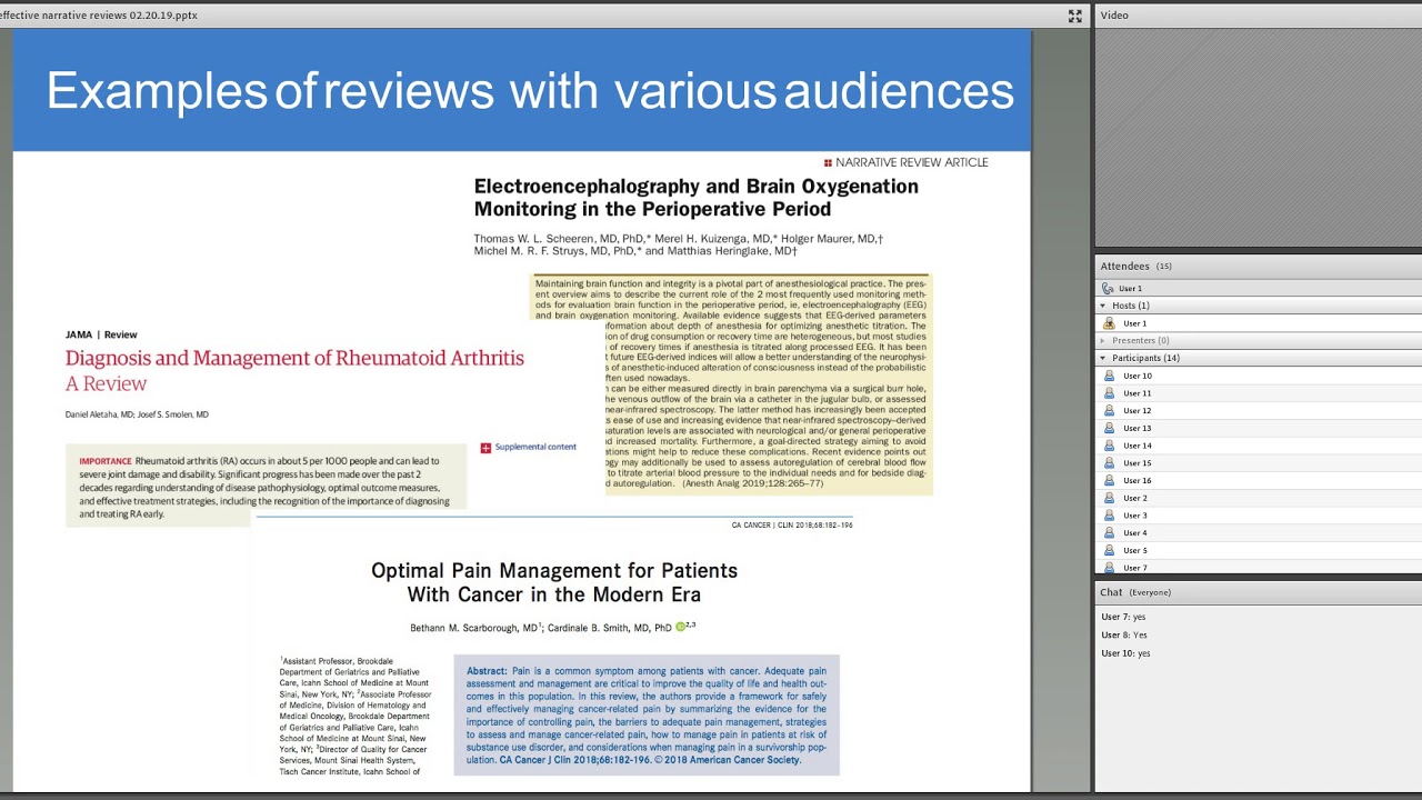 how to write a narrative review paper