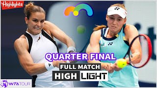 Maria Sakkari vs Elena Rybakina Quarterfinal Extended Highlights | WTA Miami Open 2024