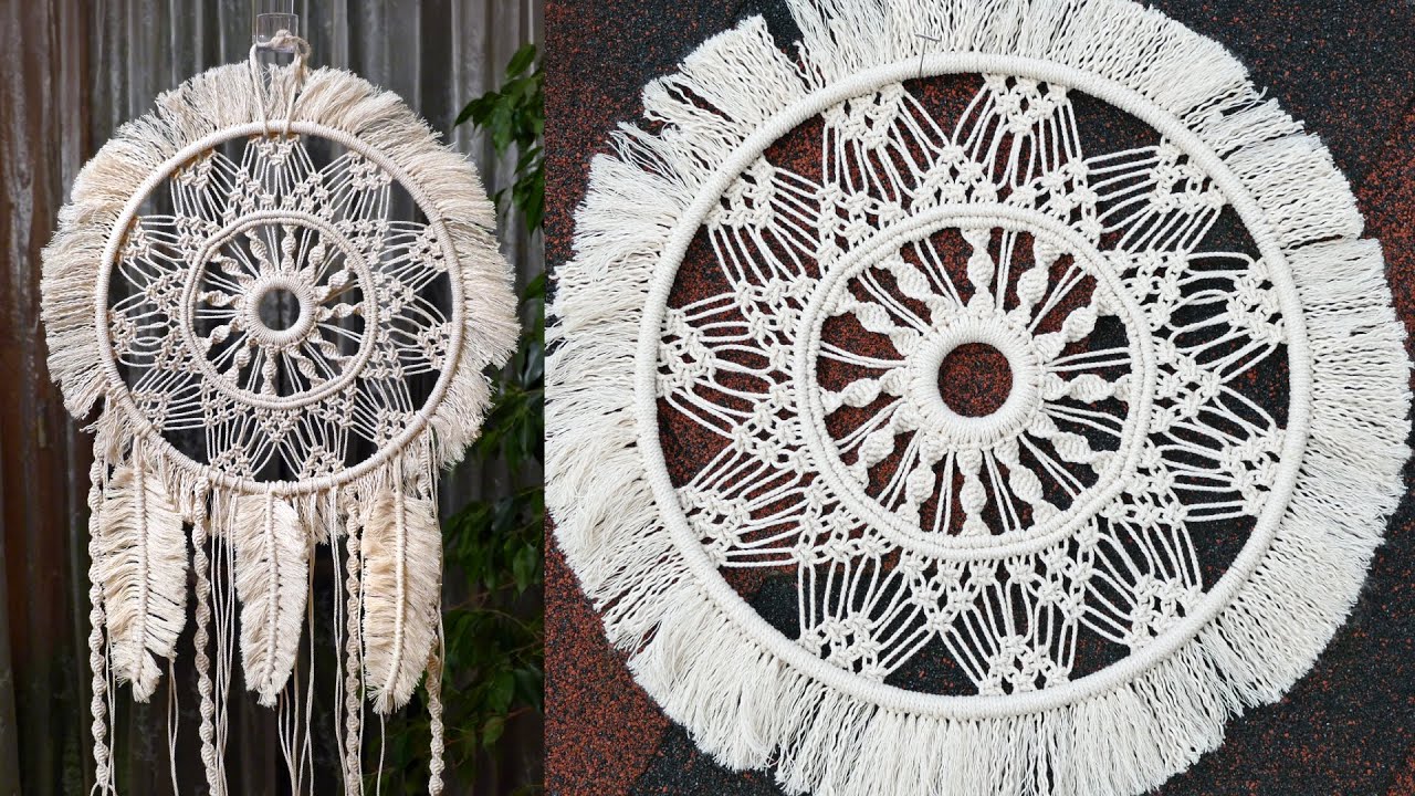 White Moon Dream Catcher, Dream Catcher Wall Hanging, Moon Phases Decor,  Nursery Wall Decor Crescent Moon Dreamcatcher Crochet Dream Catcher -   Canada