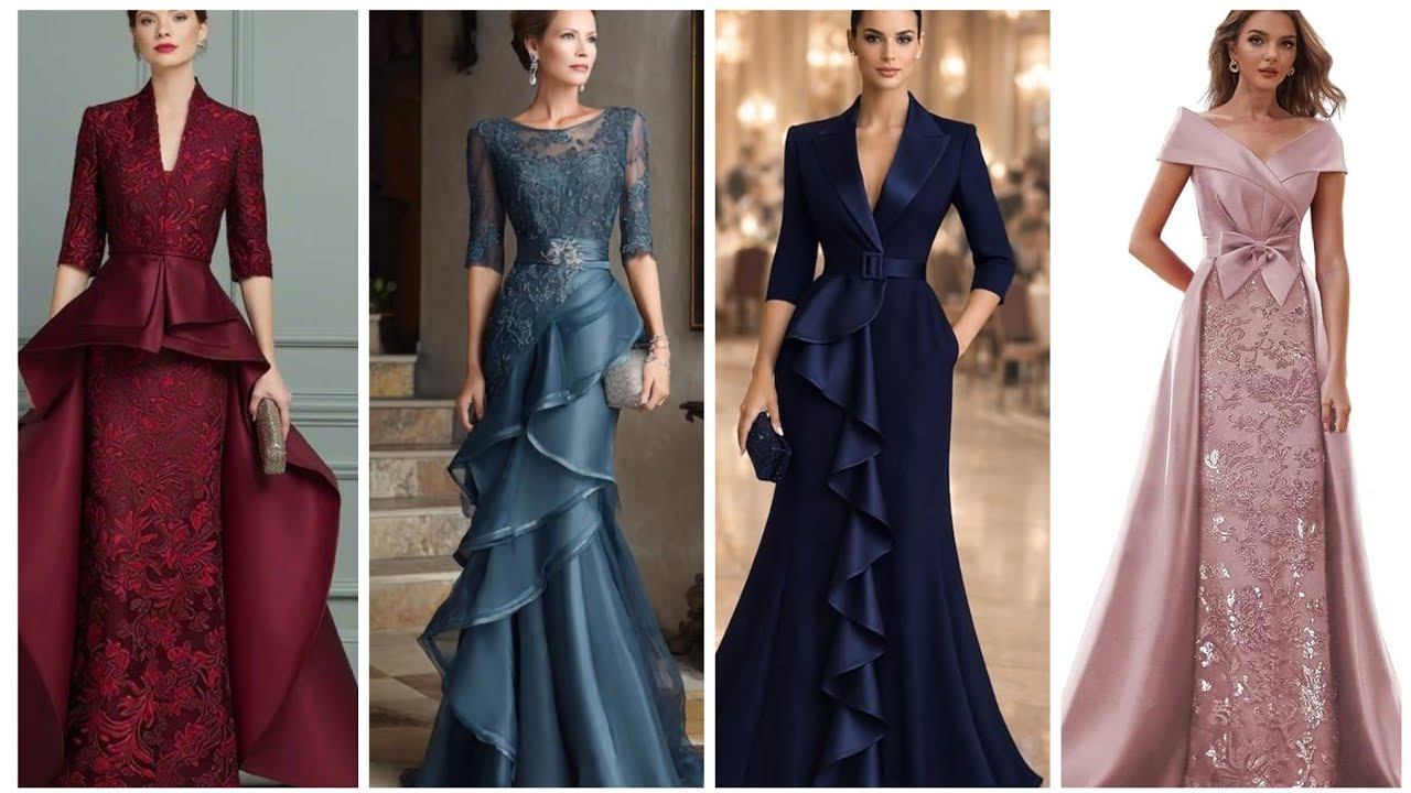 Party wear gown designing 