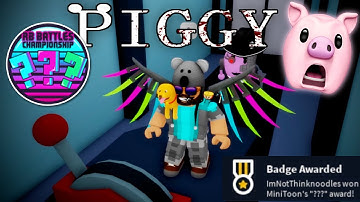 UNLOCKING THE SECRET RB Battles "???" BADGE in Roblox Piggy!
