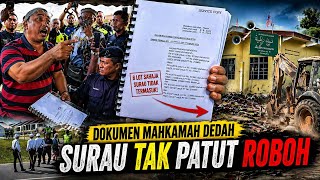 KECOH‼️PENDUDUK BANTAH SURAU AL KARAMAH DIROBOH‼️DOKUMEN MAHKAMAH DEDAH SESUATU MENGEJUTKAN 
