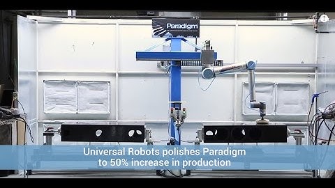 A collaborative robot polishes Paradigm to 50% production increase - Japanese subs