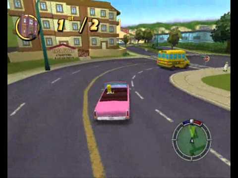 The Simpsons Hit And Run -Level 1 Mission 1. - YouTube