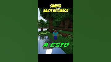 el MEJOR SHADER BAJOS RECURSOS para MINECRAFT !  #minecraft #gamer #shaders #modified #mine