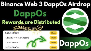 Binance Web 3 Wallet DappOs Airdrop | How to Claim DappOs Airdrop Rewards in Binance Web 3 Wallet