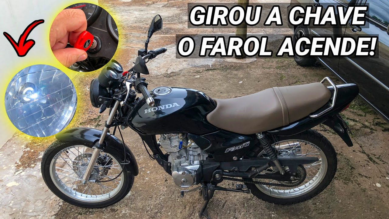 COMO FAZER PÓS CHAVE NO FAROL DA CG 125 FAN 2008!